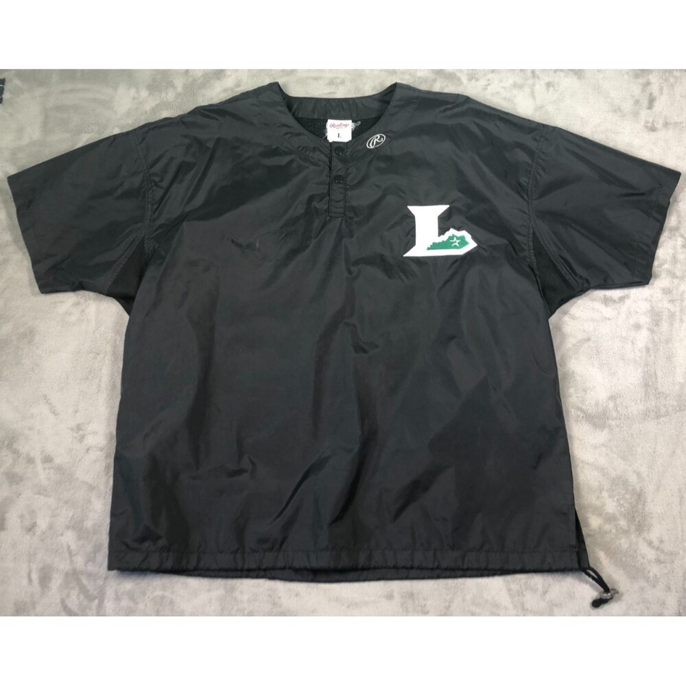 Lexington Legends Warmup Jacket Mens Large Black Rawlings Baseball